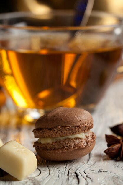 Macaroons de chocolate