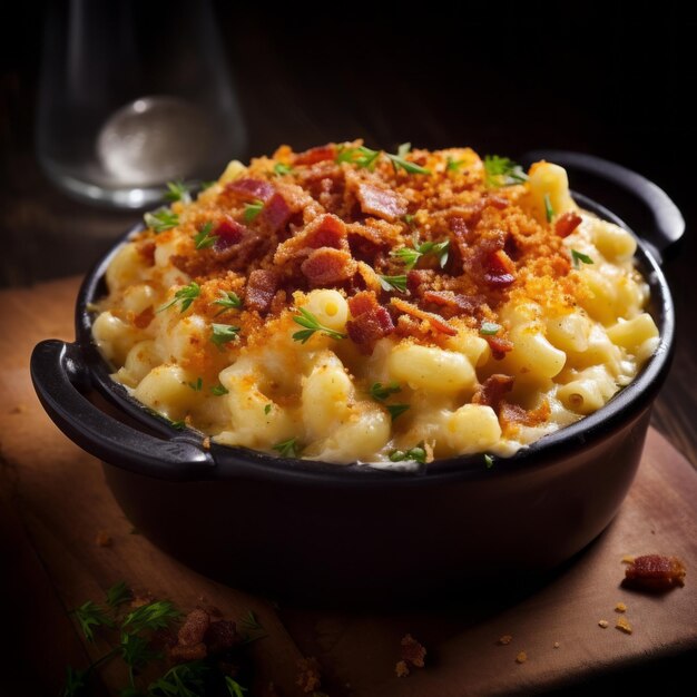 Macarrão com Bacon e Queijo