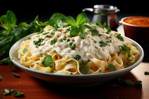 macarrão com queijo e ervas