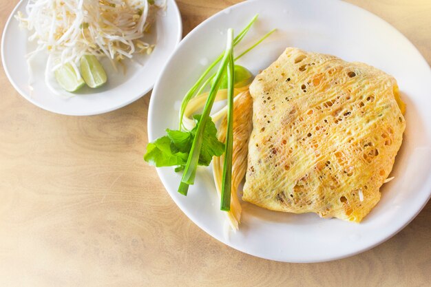 Macarrão de arroz frito pad thai