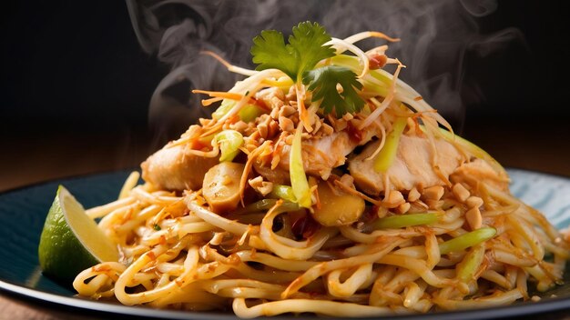 macarrão de arroz frito Pad Thai