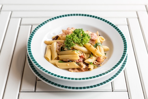 Macarrão de Bacon Aglio olio