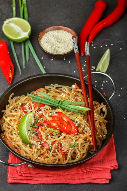 Macarrão de vidro picante