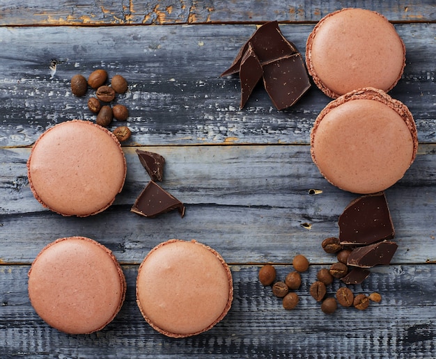 Macarrão francês com grãos de café