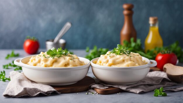 Foto macarrones al horno y queso en un fondo limpio