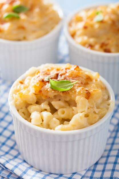 Macarrones al horno con queso