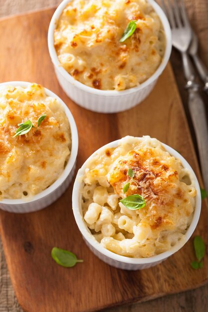 Macarrones al horno con queso