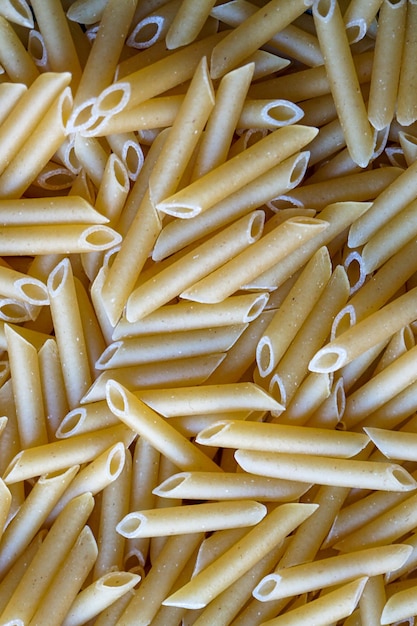 macarrones sin cocer pasta comida italiana