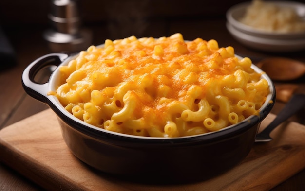 macarrones con queso aislado