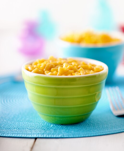 Macarrones con queso - comida para niños