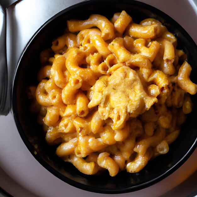 Macarrones con queso y miso