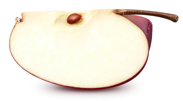Foto maçãs isoladas no branco