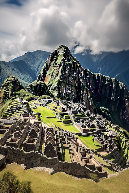 Machu picchu es un pueblo de montaña en Perú.