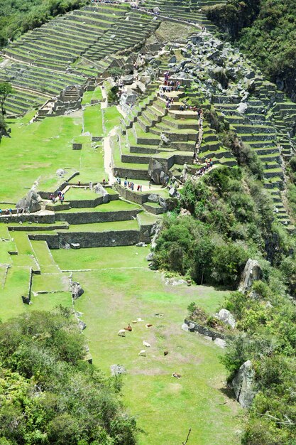 Machu Picchu Luftaufnahme