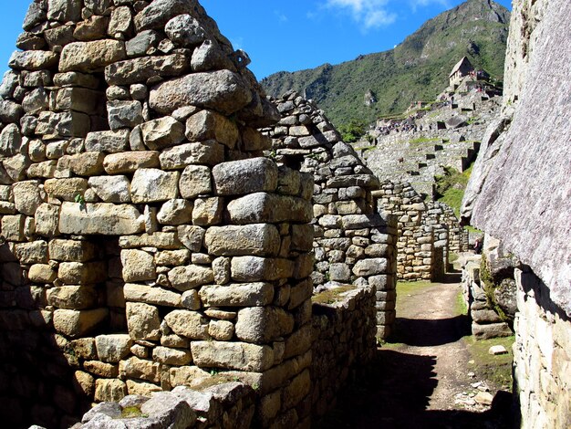 Machu Picchu Ruinen des Inka-Reiches in den Anden Peru Südamerika
