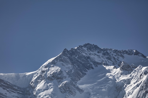 Maciço montanhoso de Nanga Parbat, de Fairy Meadows, Gilgit-Baltistan, Paquistão,