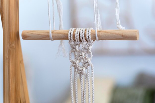 Macrame blanco Taller de macrame profesional