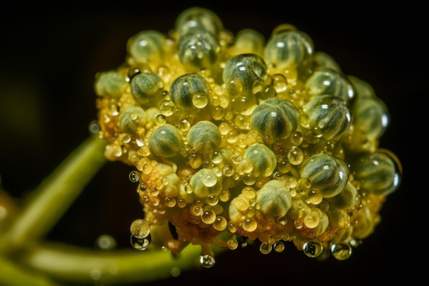 Macro brócolis Natureza salada fresca Gerar Ai