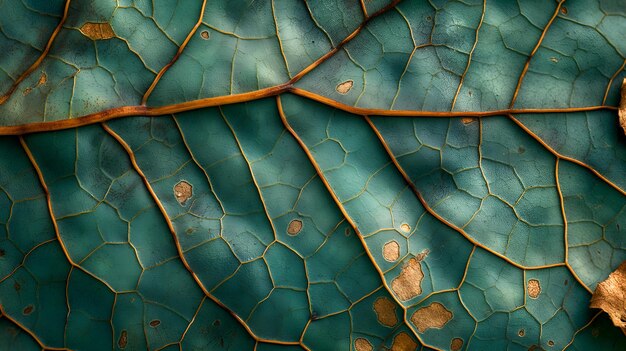 Macro de la ciudad en una hoja revela una metrópolis verde oculta