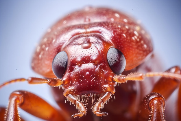 Macro close-up de um inseto mendigo