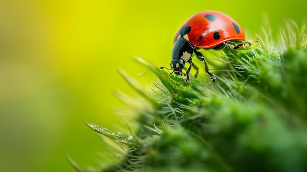 Macro da mariposa está comendo pulgões Generative Ai