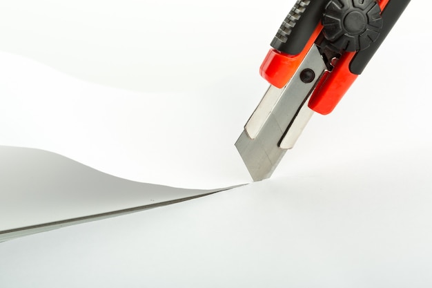 Macro de papel de corte de faca de escritório
