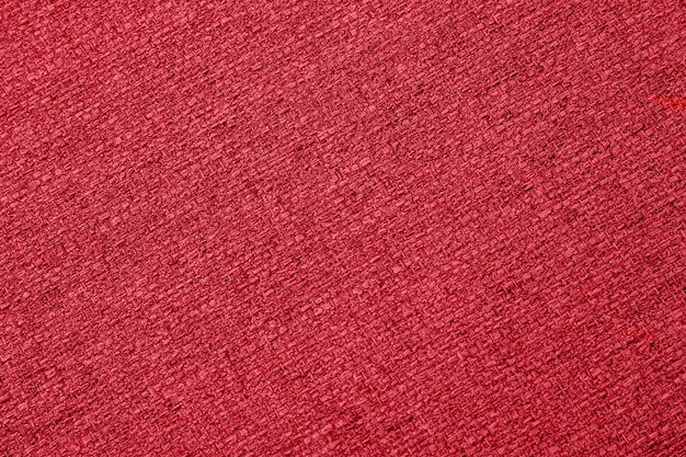 Macro de textura de tecido de fundo vermelho