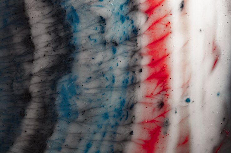 Foto macro de espacio coloreado. abstracción de textura hermosa de líquido bajo aumento. fotografía macro