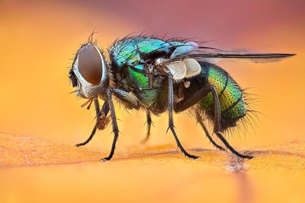 Foto macro-natur der fliege