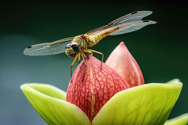 Foto macro primer plano naturaleza vida silvestre plantas verdes fauna flores libélula belleza insectos animales de verano