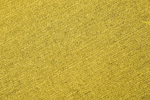 Macro de textura de tela de fondo amarillo