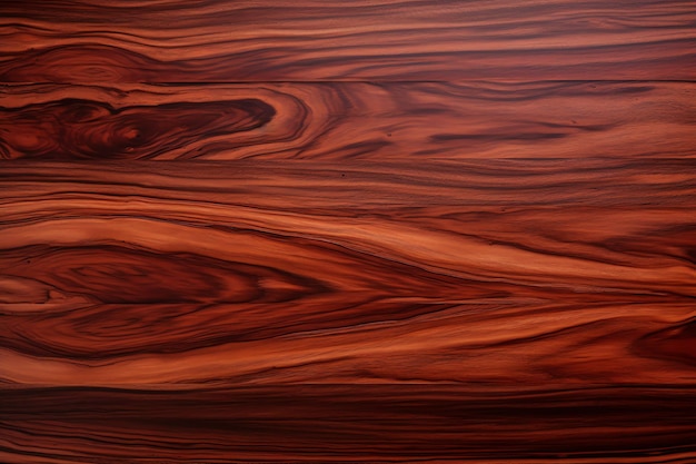 Madeira de jacarandá boliviano apresentando ricos tons de marrom avermelhado e padrões marcantes de madeira