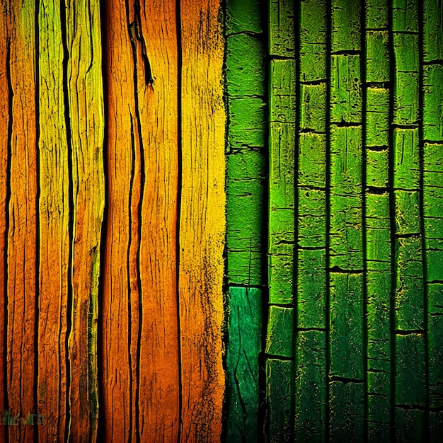 madeira pintada colorida com listras horizontais
