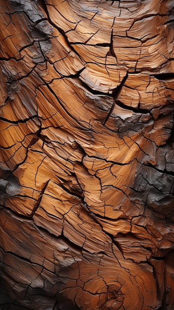 Foto madera de corteza vieja de patrón marrón de naturaleza orgánica oscura