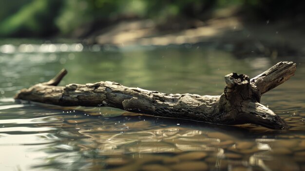 madera a la deriva en el agua