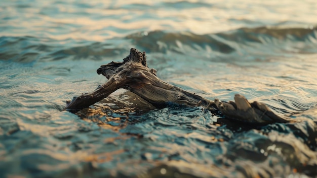 madera a la deriva en el agua