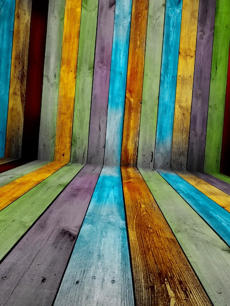 Madera de textura colorida