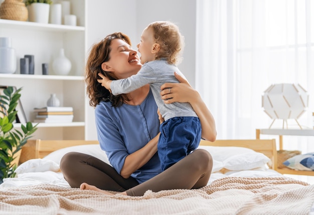 la madre y el bebé