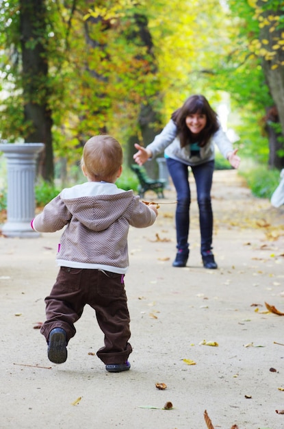 la madre y el bebé