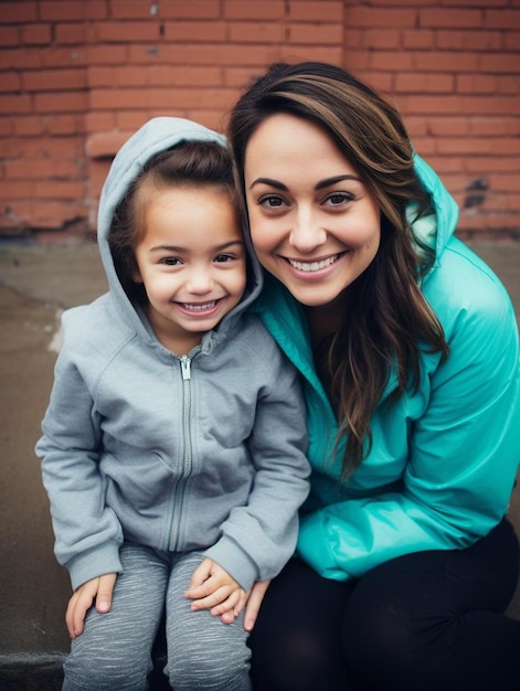 madre hija casual adorable felicidad concepto de vida