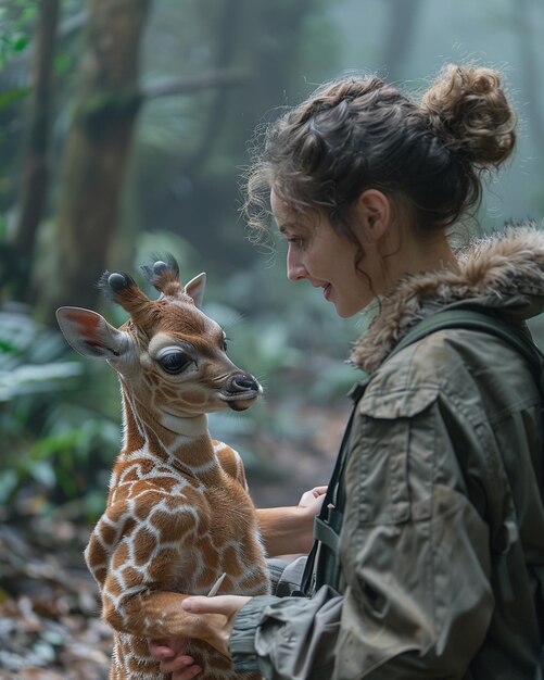 Foto una madre con su bebé de la mano en el fondo