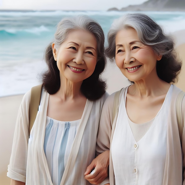 madre vieja y hija adulta