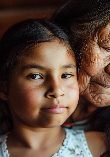 Madres e hijas indígenas juntas para la celebración del Día de la Madre