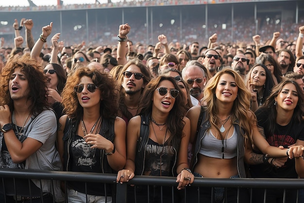 MADRID 30 de junioLa multitud en un concierto en el festival de música heavy metal Download el 30 de junio en Madrid, España