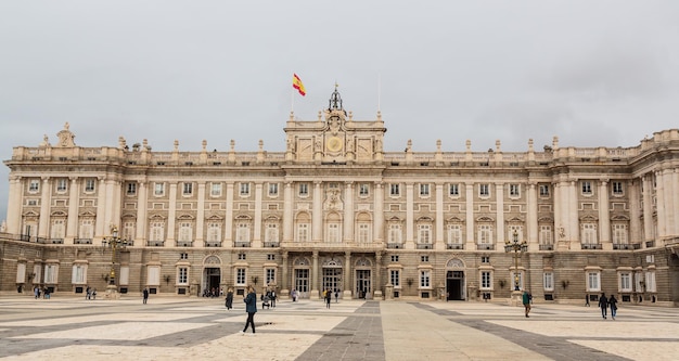 Madrid Espanha Exterior do Palacio Real de Madrid