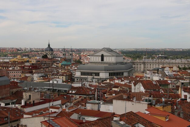 Madrid, Spanien. Panorama der Stadt. Schöne Aussicht.