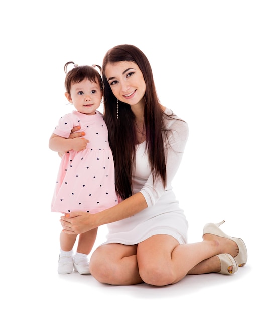 Foto mãe e bebê de quinze meses de idade