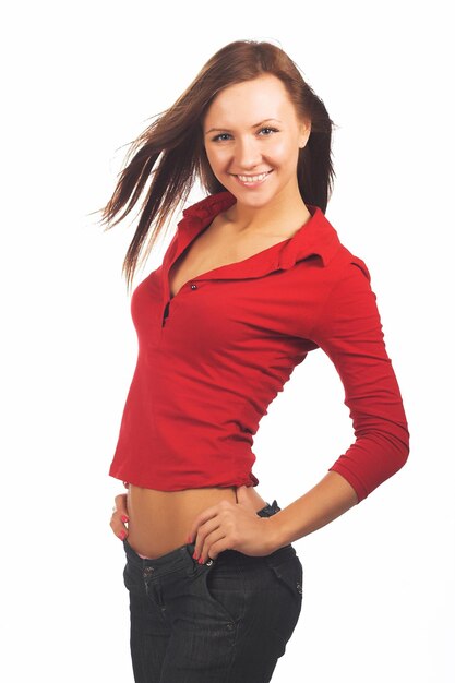 Mädchen in Rot