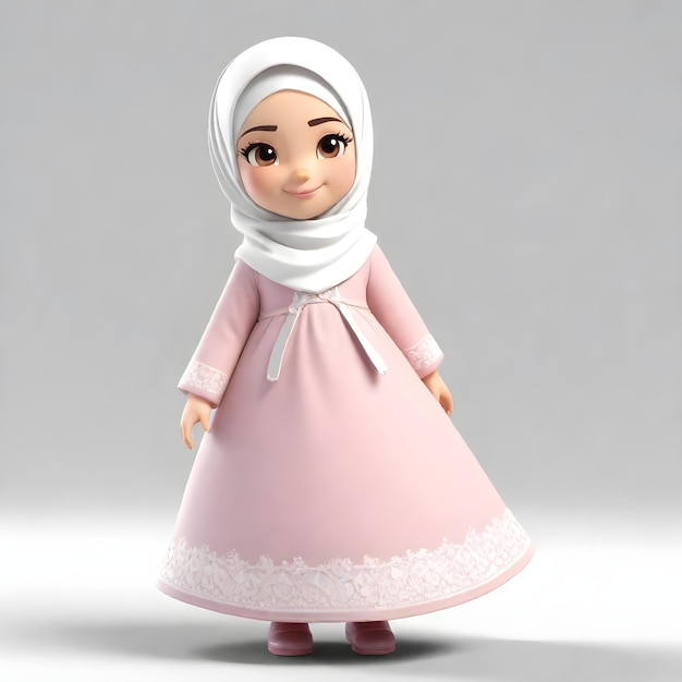 Mädchen muslimah 3d