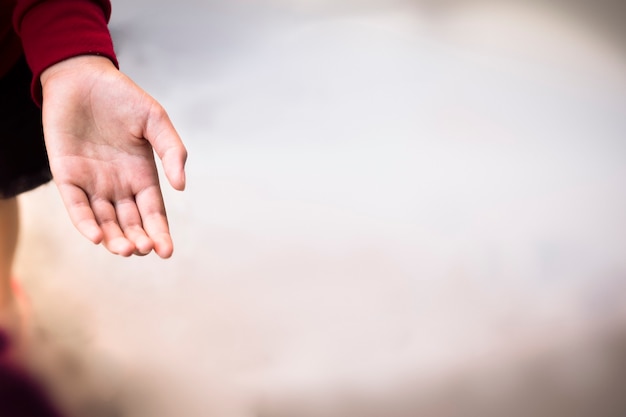 Foto mädchenhand nahaufnahme